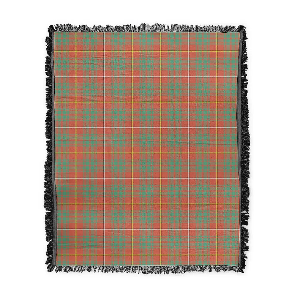 Scottish Tartan Bruce Ancient Clan Woven Blanket Plaid Style