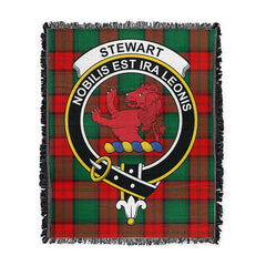 Scottish Tartan Stewart Atholl Modern Clan Woven Blanket Crest Style