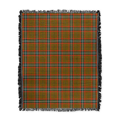 Scottish Tartan Seton Hunting Modern Clan Woven Blanket Plaid Style