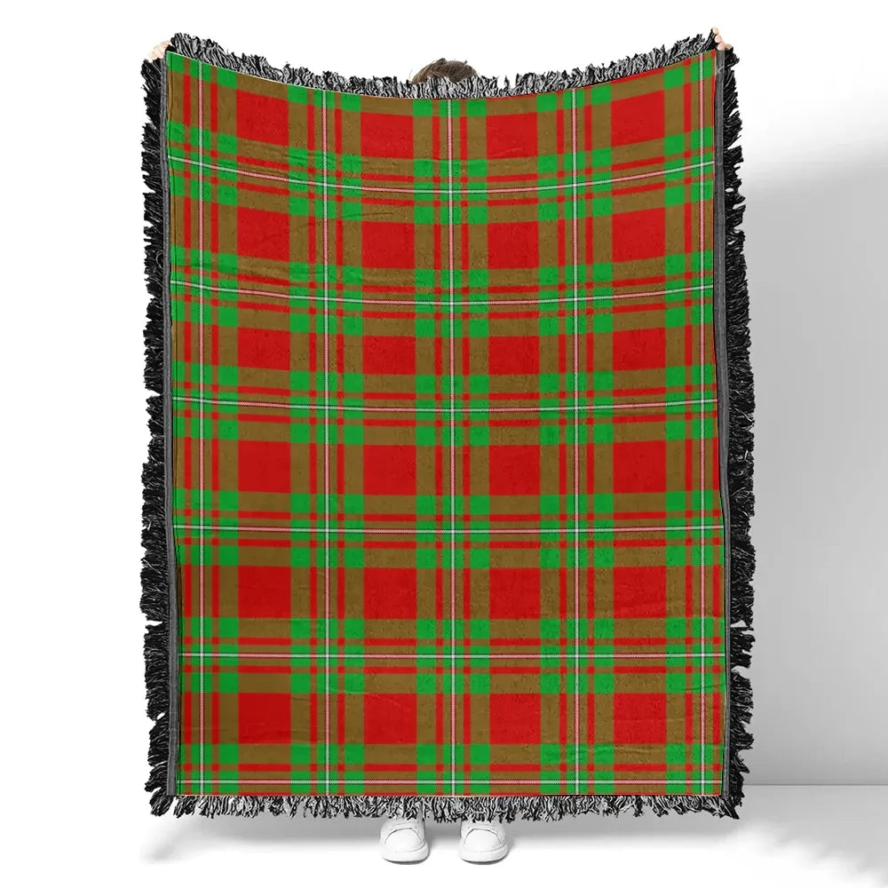 Scottish Tartan MacGregor Modern Clan Woven Blanket Plaid Style