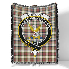Scottish Tartan Stewart Dress Ancient Clan Woven Blanket Crest Style