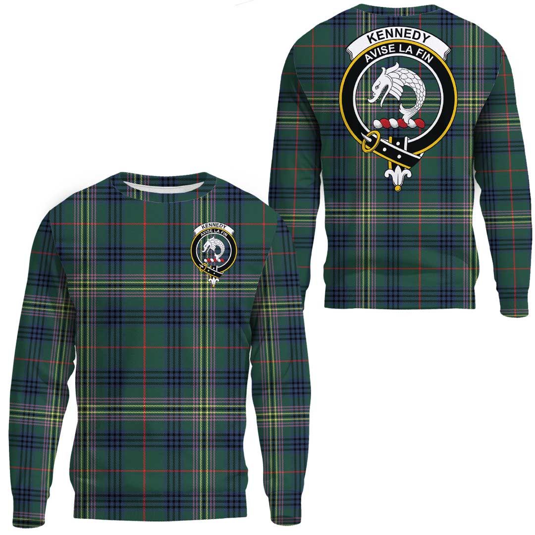 Kennedy Modern Tartan Crest Sweatshirt