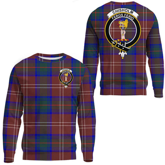 Chisholm Hunting Modern Tartan Crest Sweatshirt