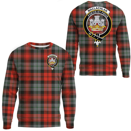 MacLachlan Weathered Tartan Crest Sweatshirt