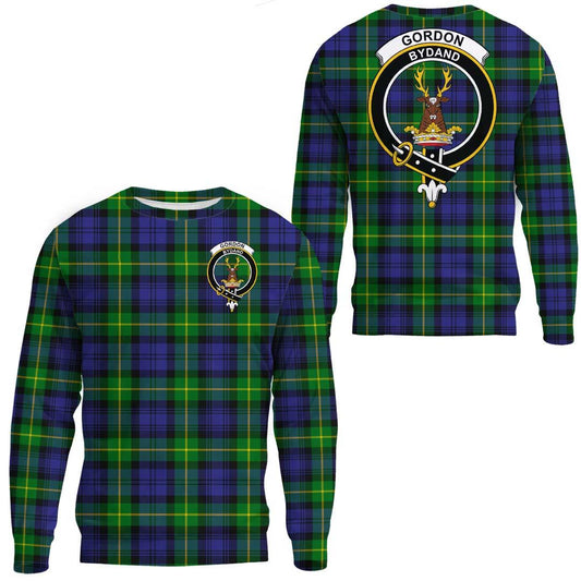 Gordon Modern Tartan Crest Sweatshirt