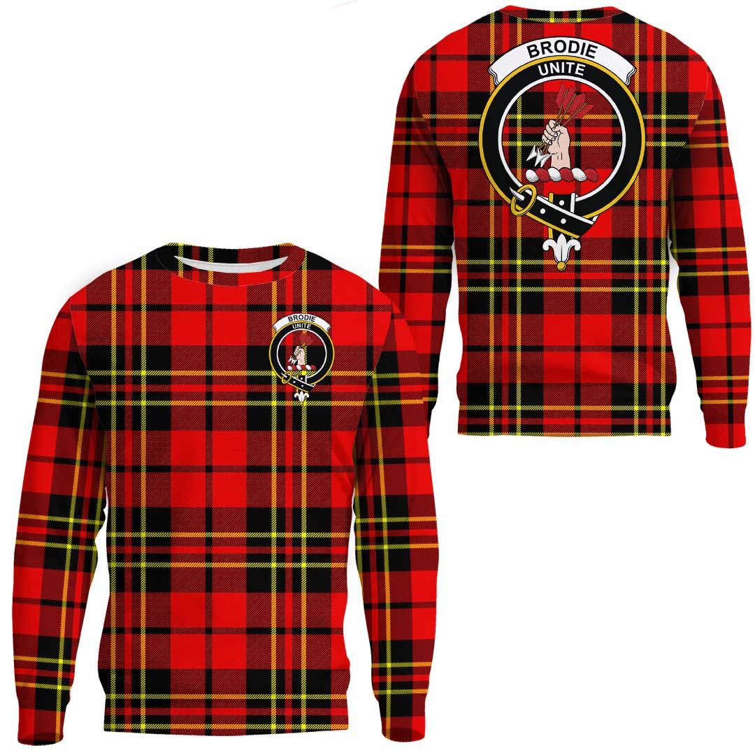 Brodie Modern Tartan Crest Sweatshirt