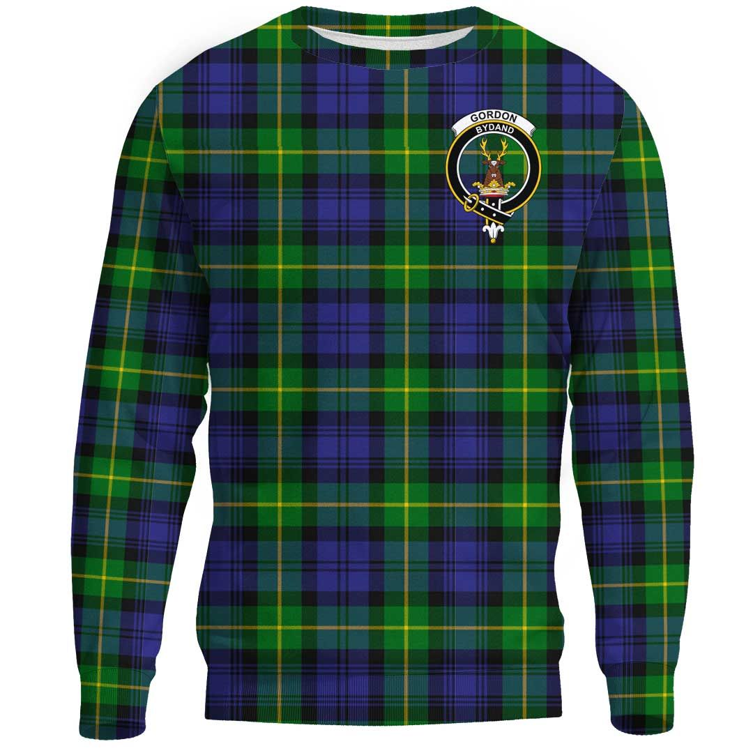 Gordon Modern Tartan Crest Sweatshirt