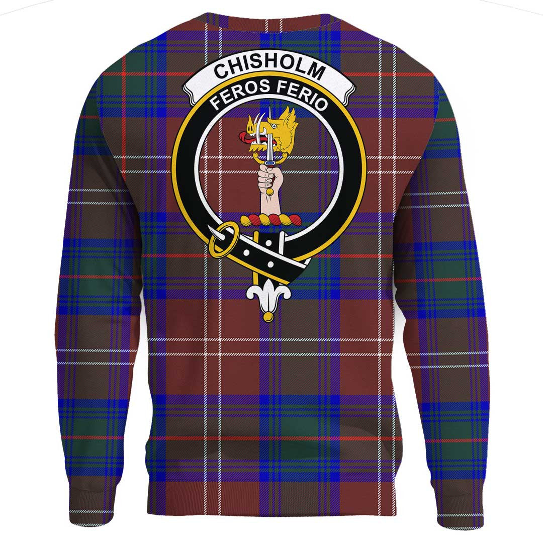 Chisholm Hunting Modern Tartan Crest Sweatshirt