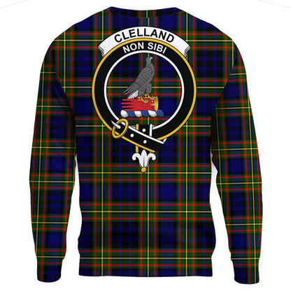 Clelland Modern Tartan Crest Sweatshirt