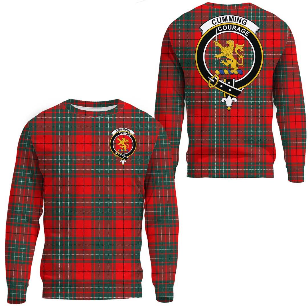 Cumming Modern Tartan Crest Sweatshirt