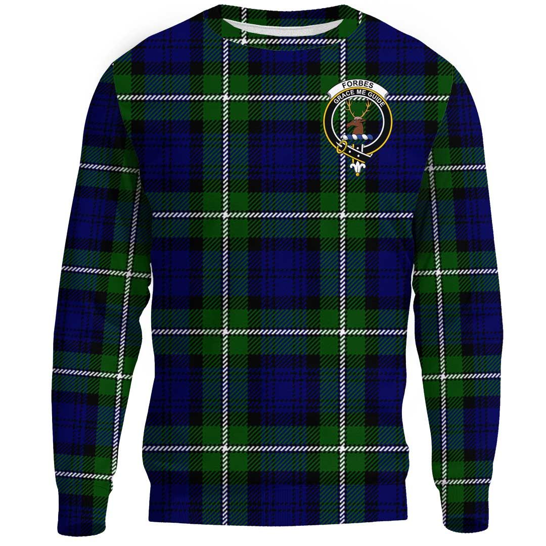 Forbes Modern Tartan Crest Sweatshirt