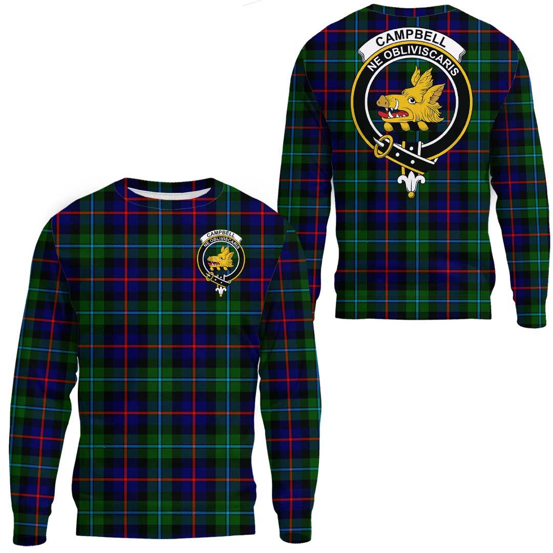 Campbell of Cawdor Modern Tartan Crest Sweatshirt