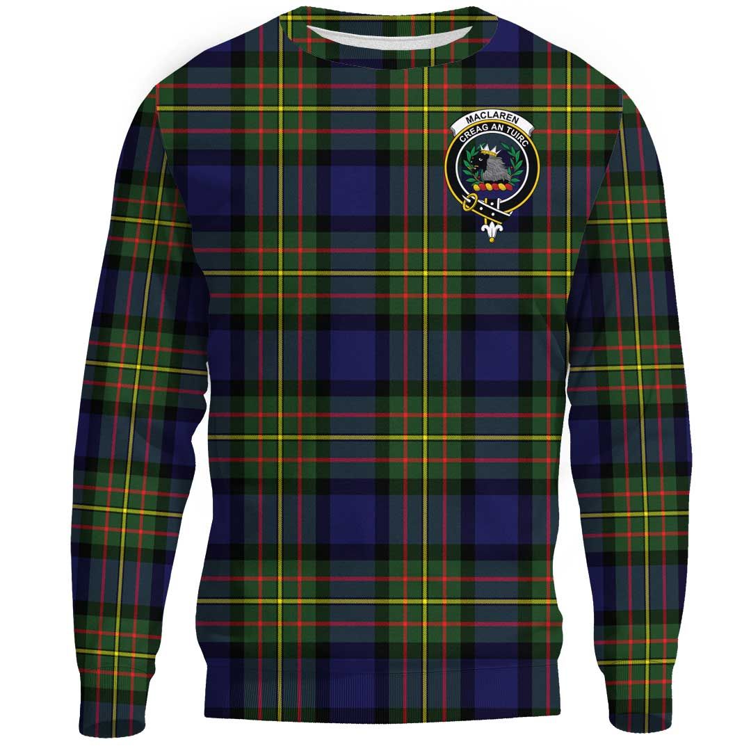 MacLaren Modern Tartan Crest Sweatshirt