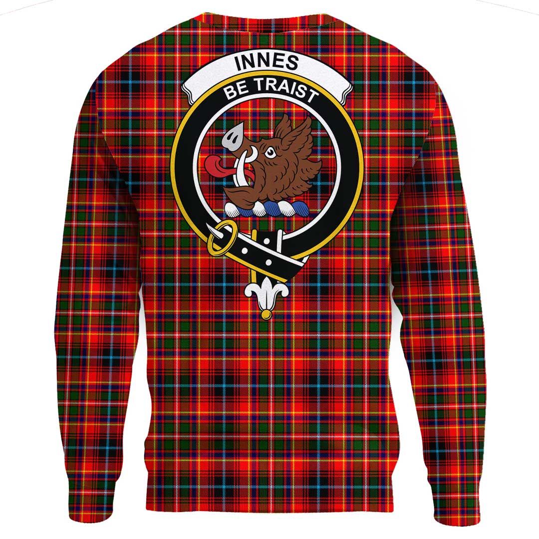 Innes Modern Tartan Crest Sweatshirt