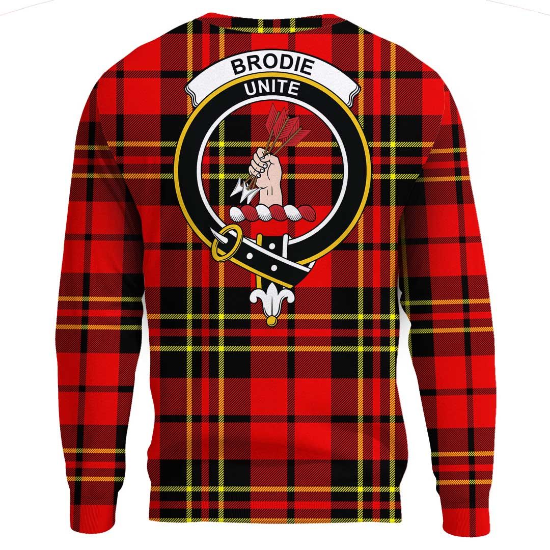 Brodie Modern Tartan Crest Sweatshirt