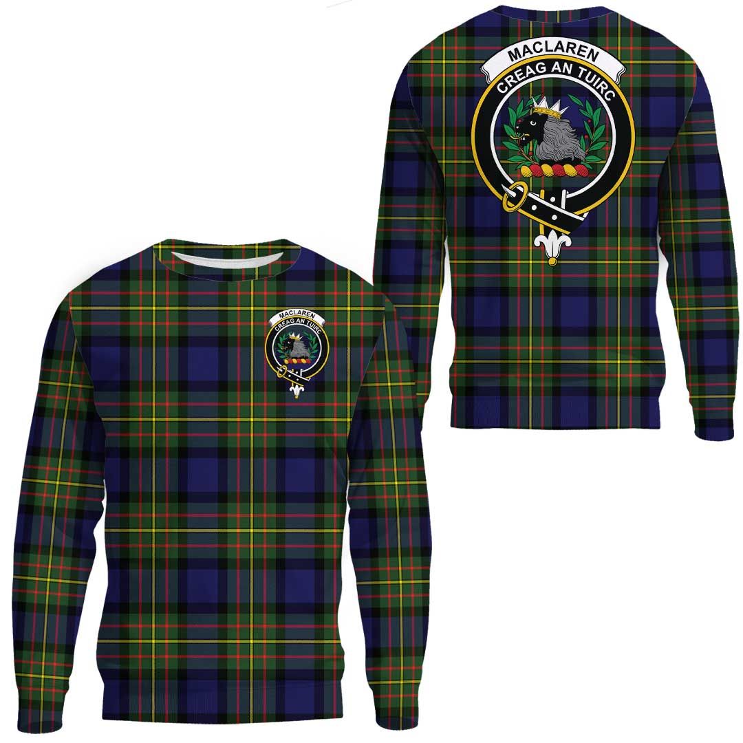 MacLaren Modern Tartan Crest Sweatshirt