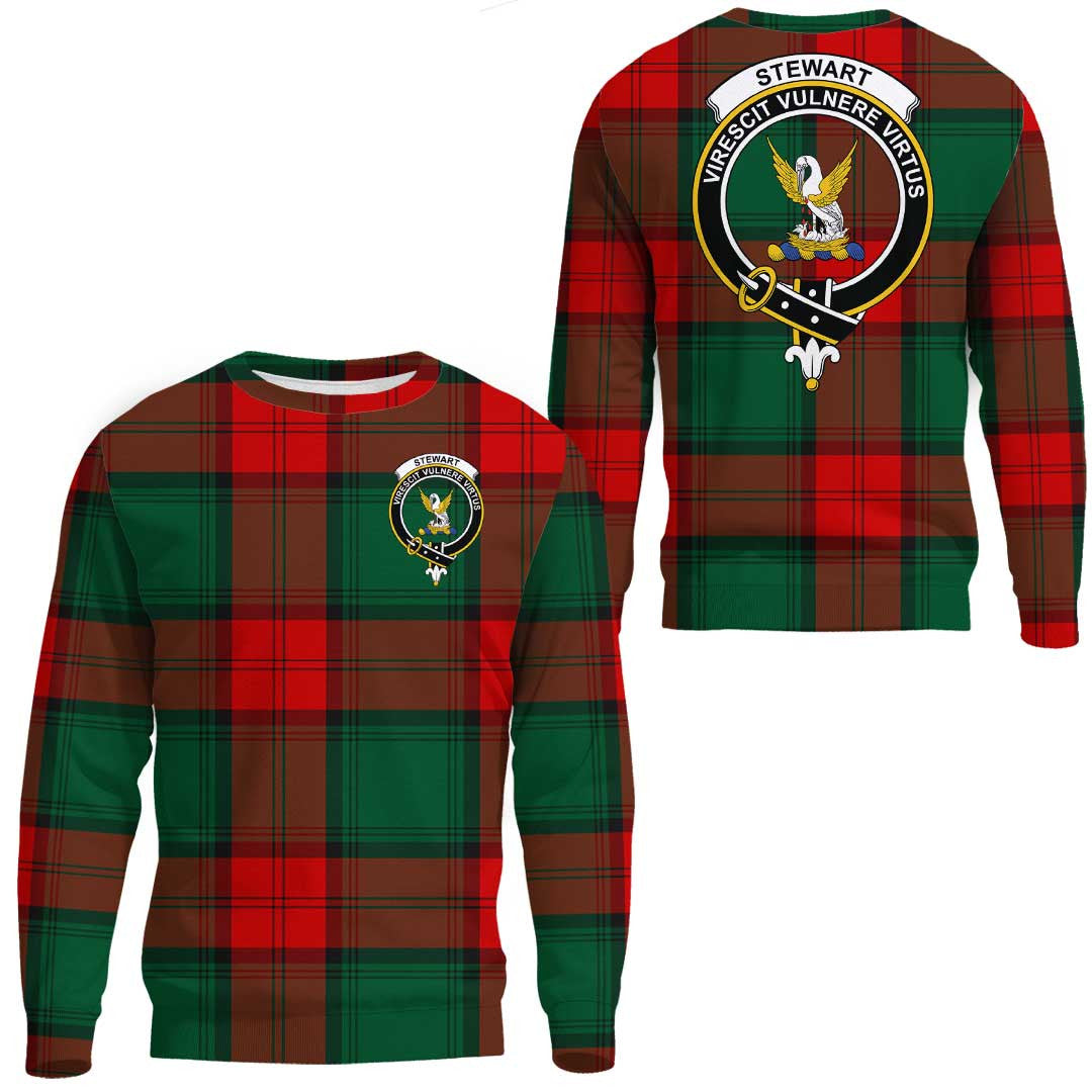 Stewart Atholl Modern Tartan Crest Sweatshirt