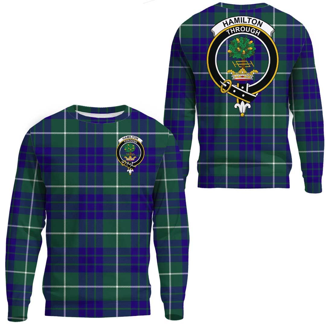 Hamilton Hunting Modern Tartan Crest Sweatshirt