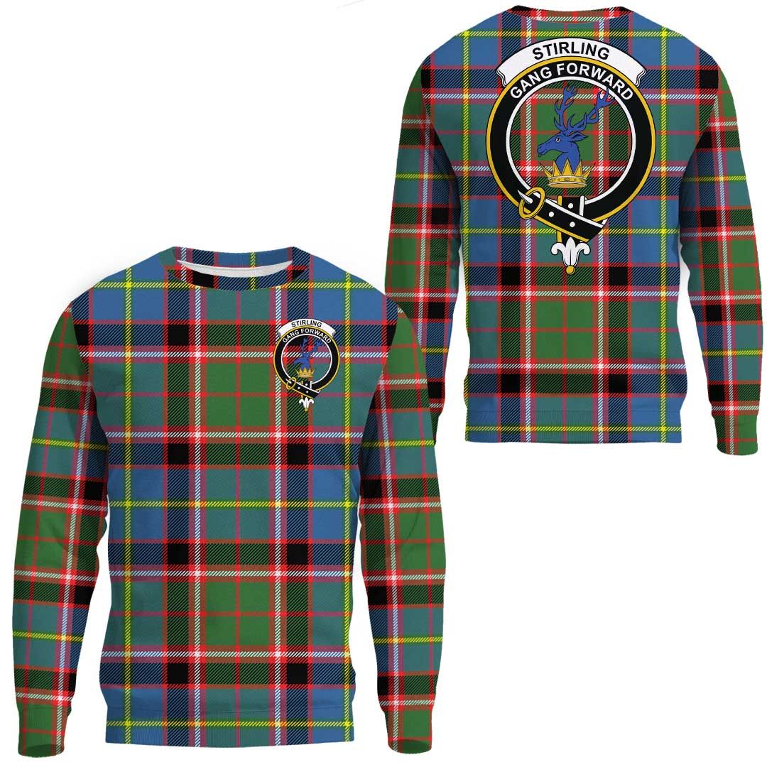 Stirling & Bannockburn District Tartan Crest Sweatshirt