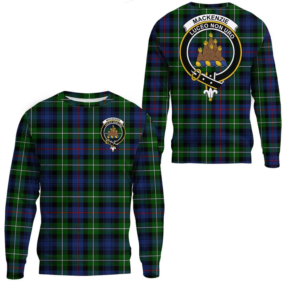 MacKenzie Modern Tartan Crest Sweatshirt