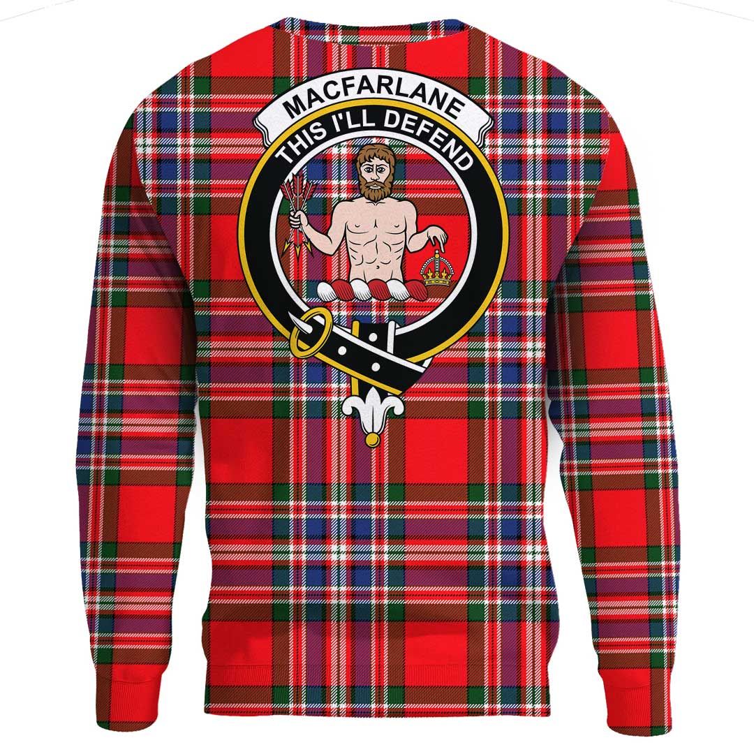 MacFarlane Modern Tartan Crest Sweatshirt