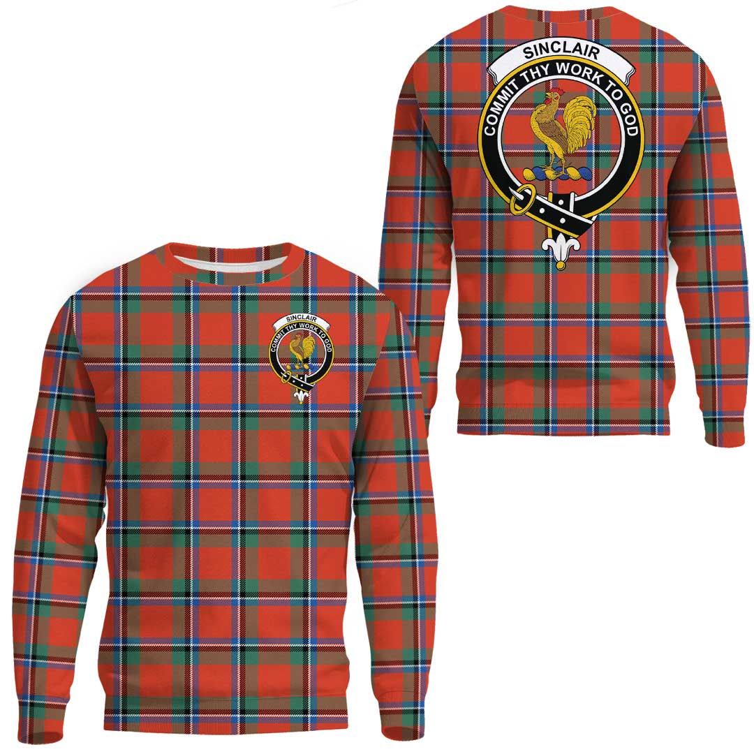 Sinclair Ancient Tartan Crest Sweatshirt