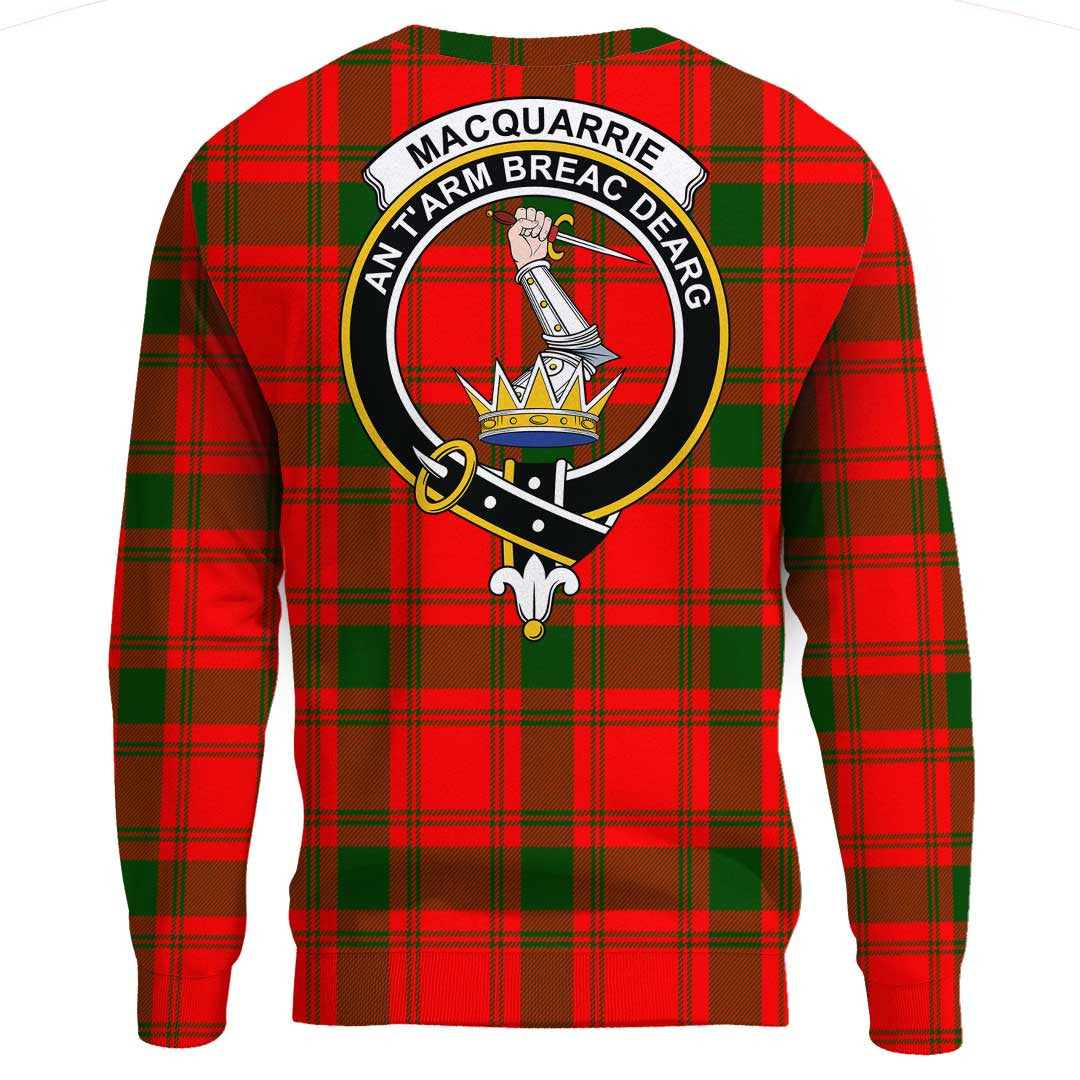 MacQuarrie Modern Tartan Crest Sweatshirt