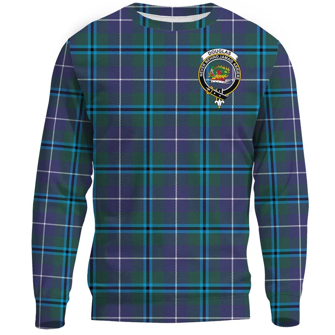 Douglas Modern Tartan Crest Sweatshirt