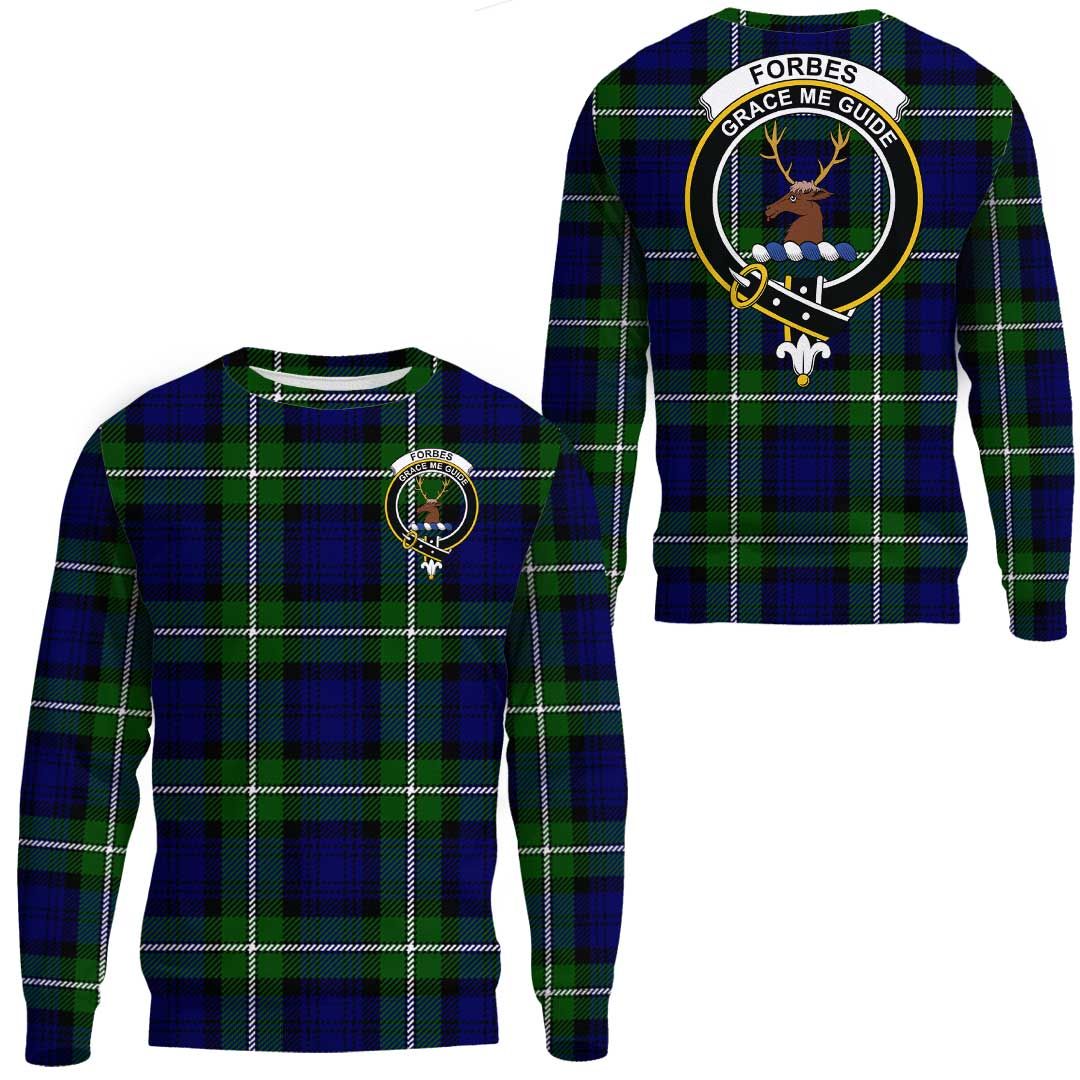 Forbes Modern Tartan Crest Sweatshirt