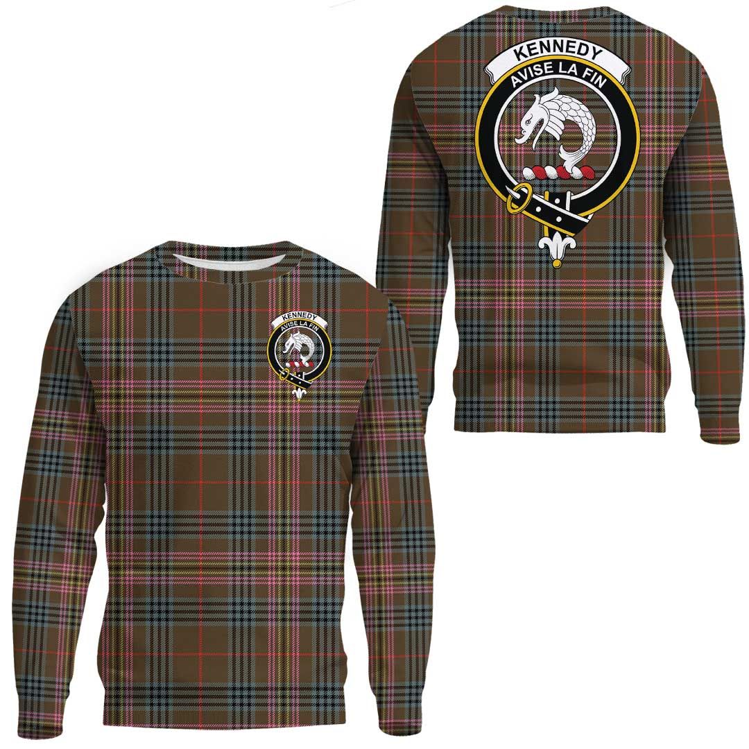 Kennedy Weathered Tartan Crest Sweatshirt