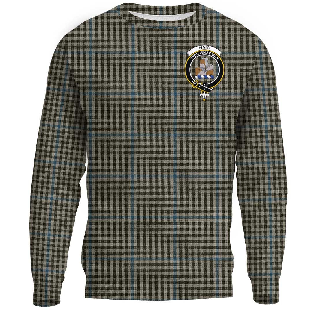 Haig Check Tartan Crest Sweatshirt