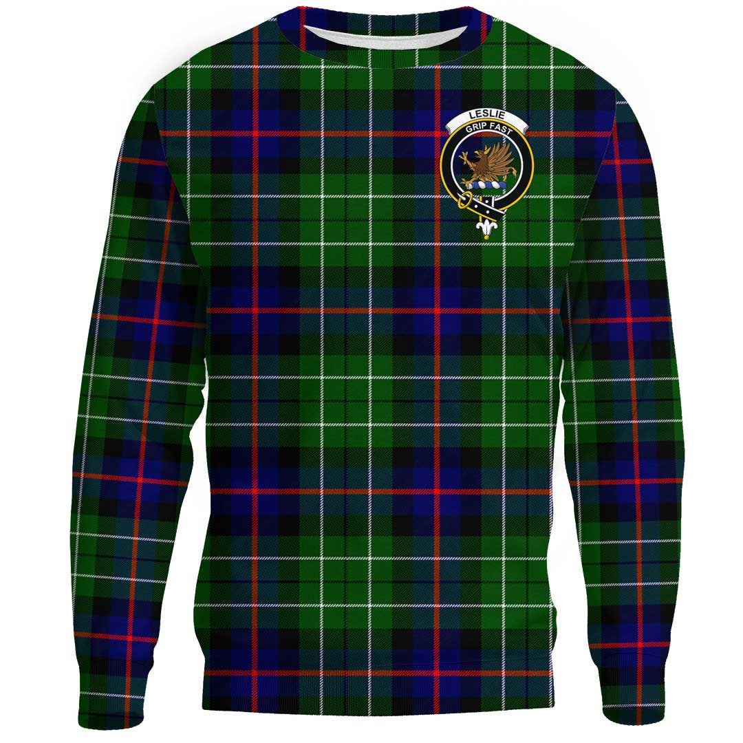 Leslie Hunting Ancient Tartan Crest Sweatshirt