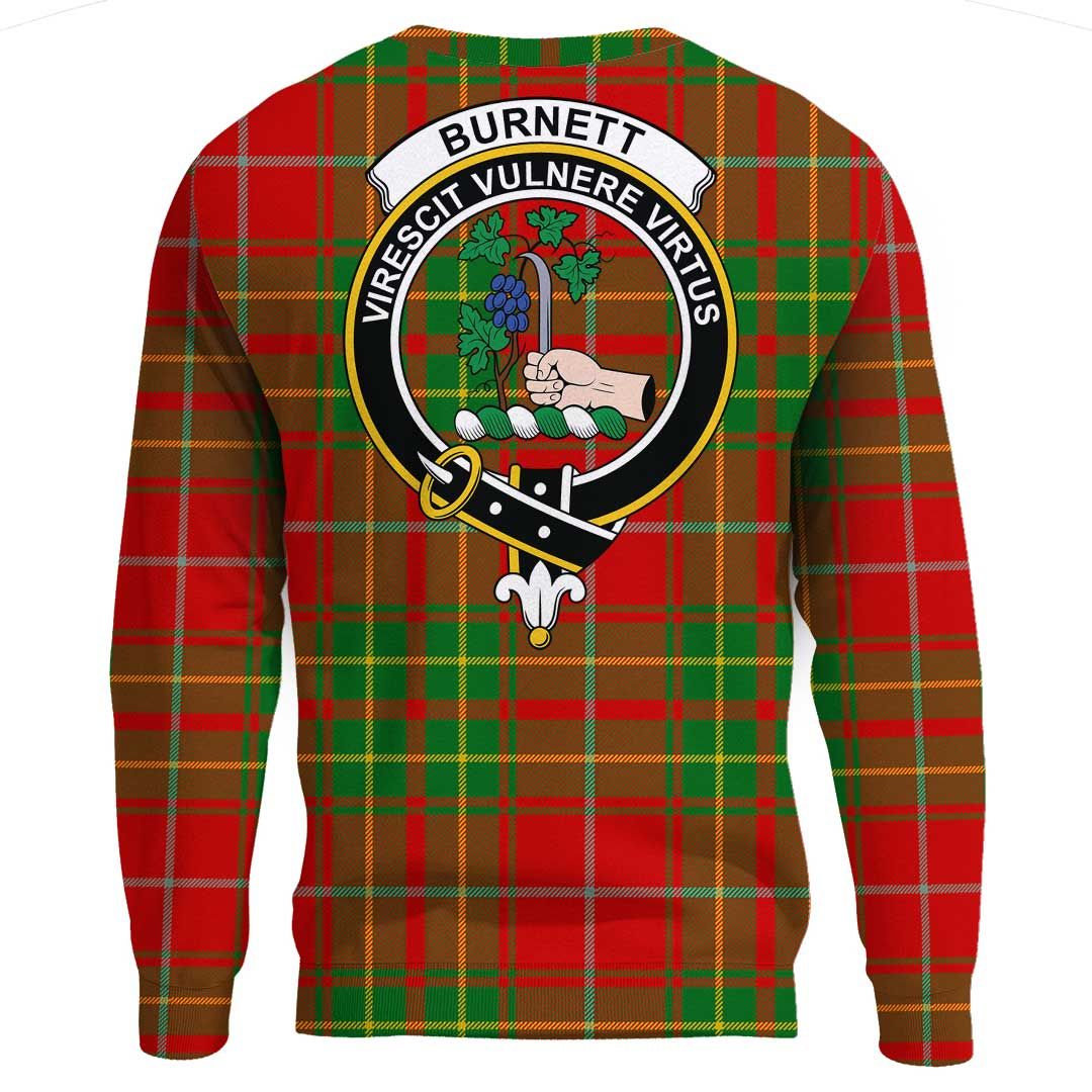 Burnett Ancient Tartan Crest Sweatshirt