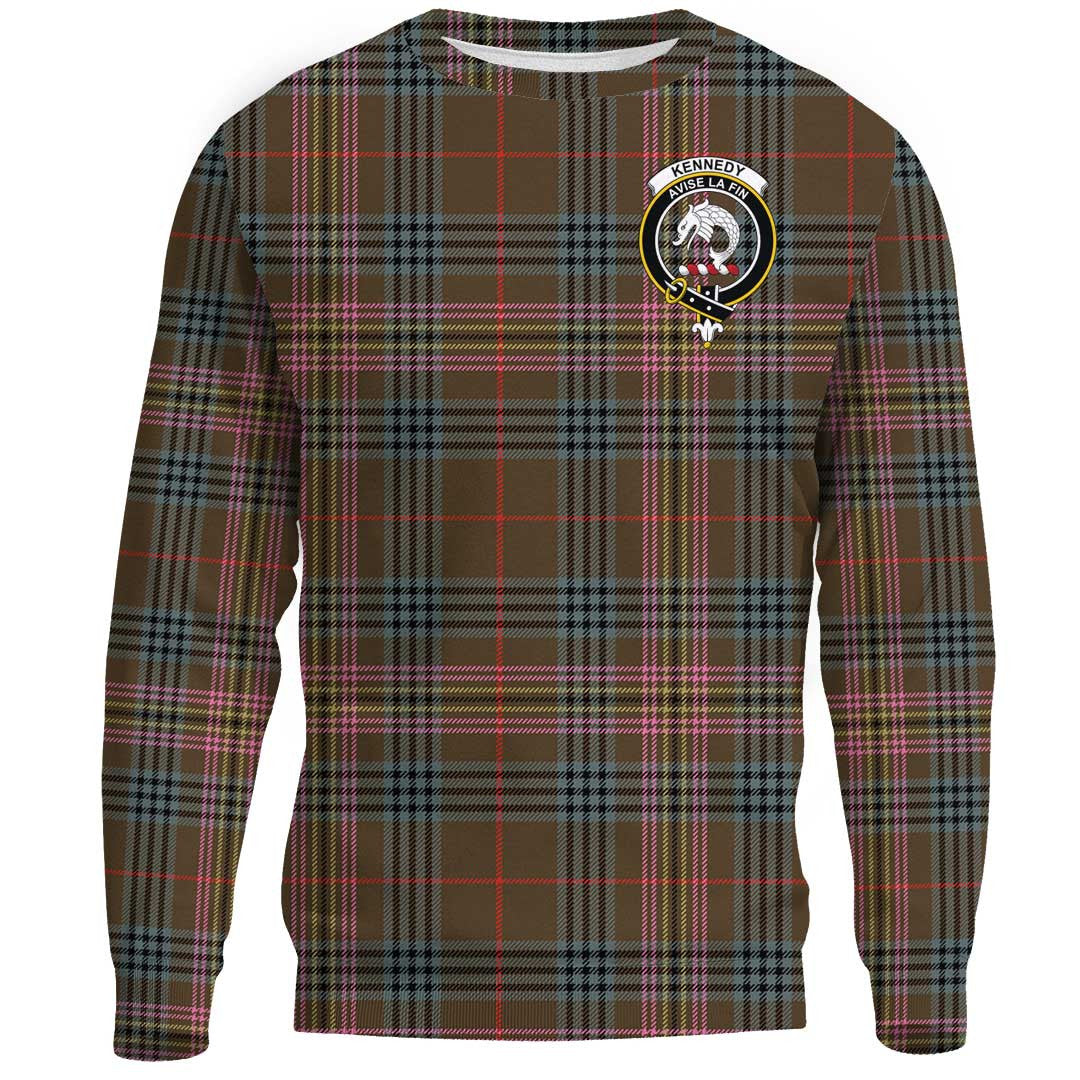 Kennedy Weathered Tartan Crest Sweatshirt