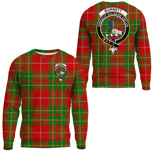 Burnett Ancient Tartan Crest Sweatshirt