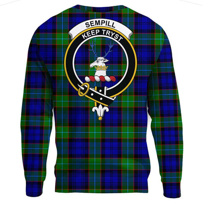 Sempill Modern Tartan Crest Sweatshirt