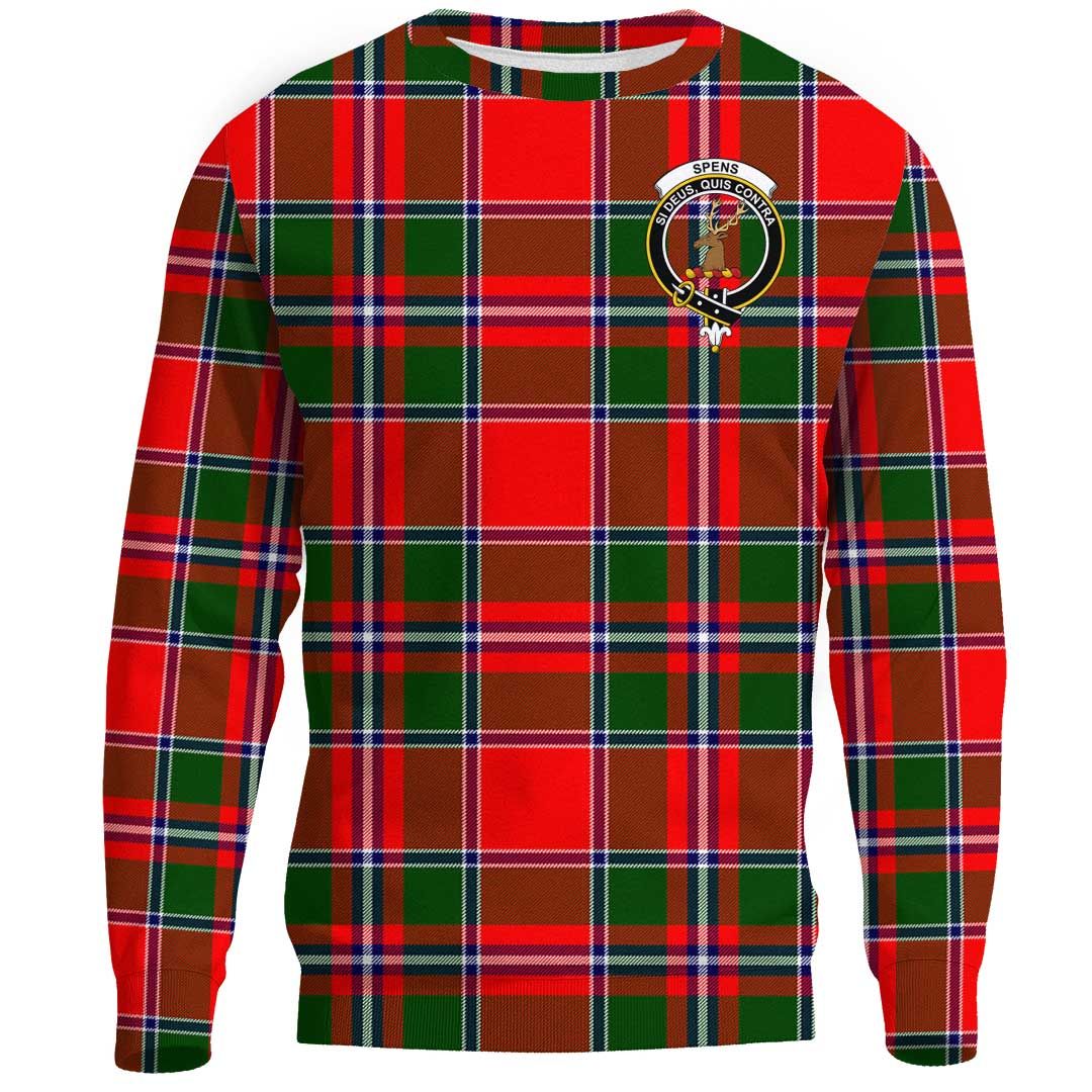 Spens Modern Tartan Crest Sweatshirt