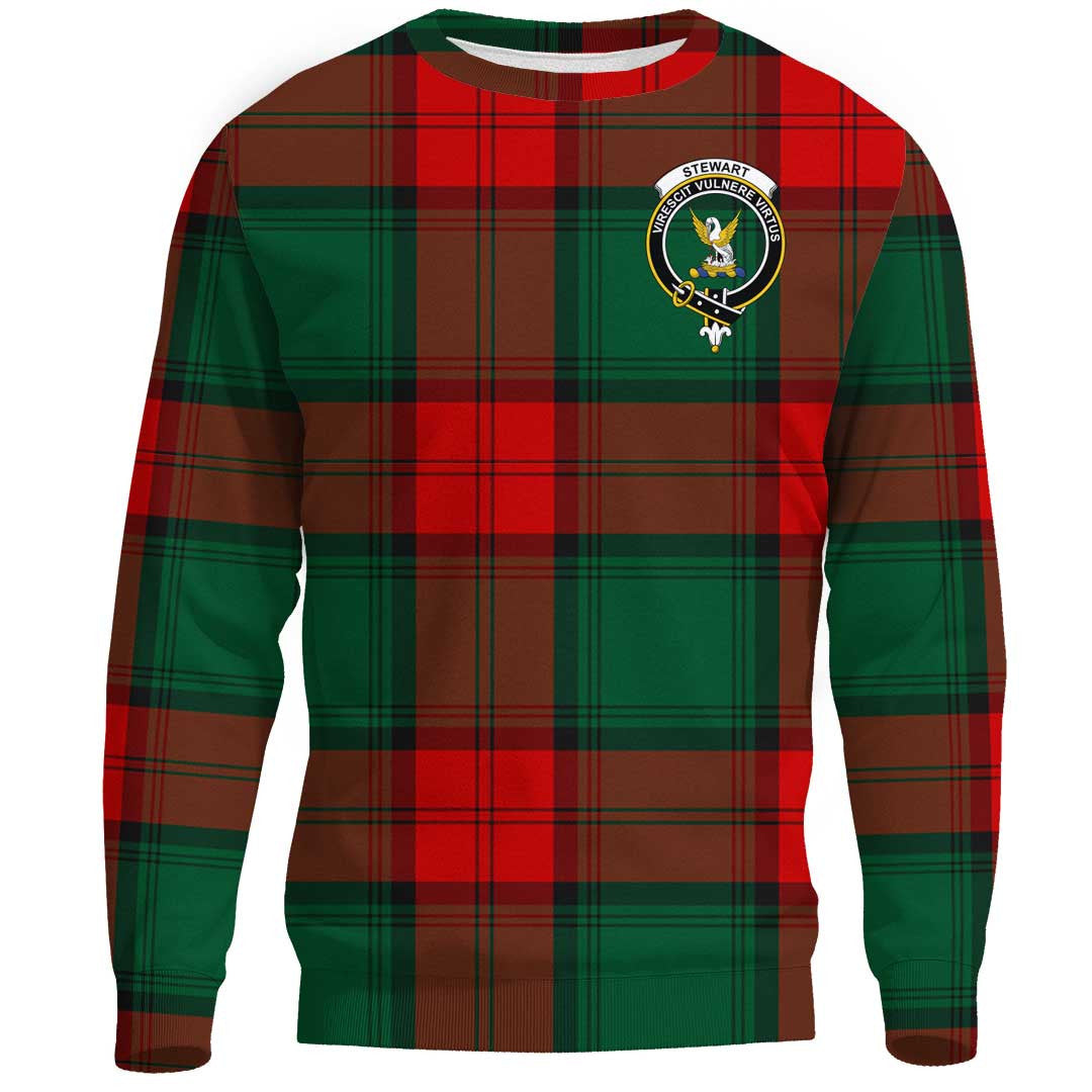 Stewart Atholl Modern Tartan Crest Sweatshirt