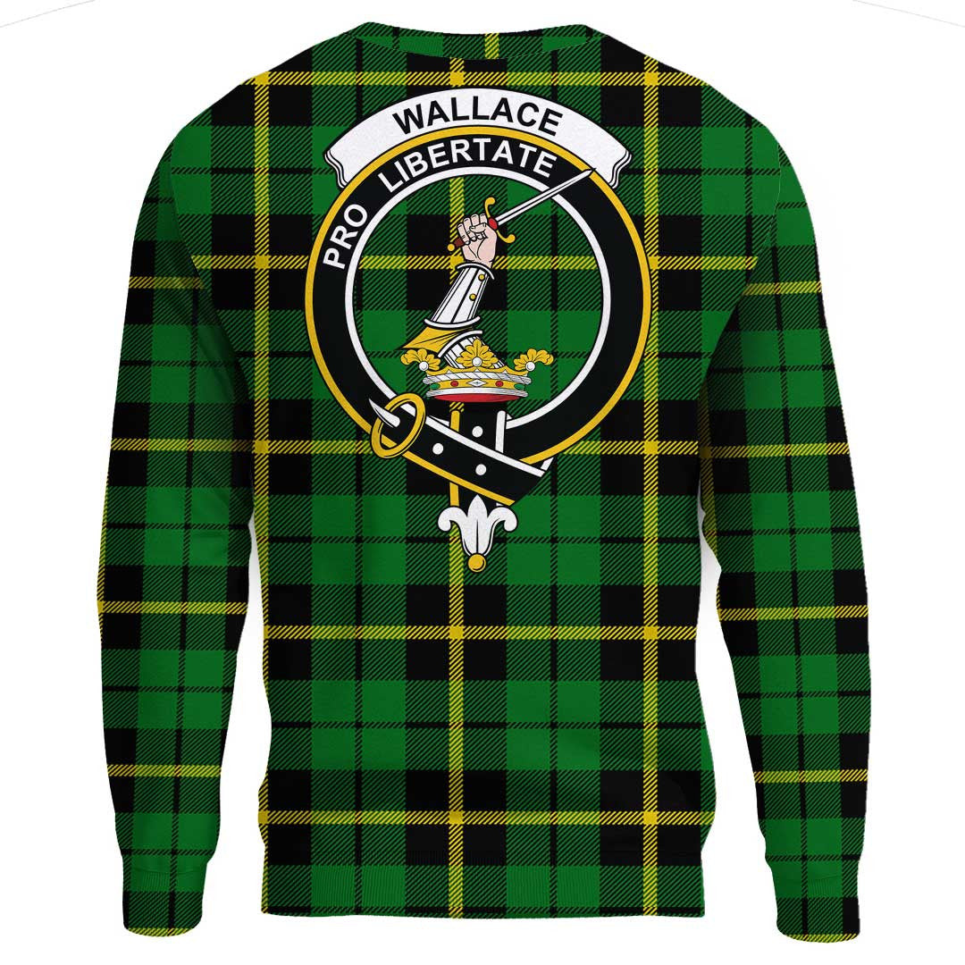 Wallace Hunting Green Tartan Crest Sweatshirt