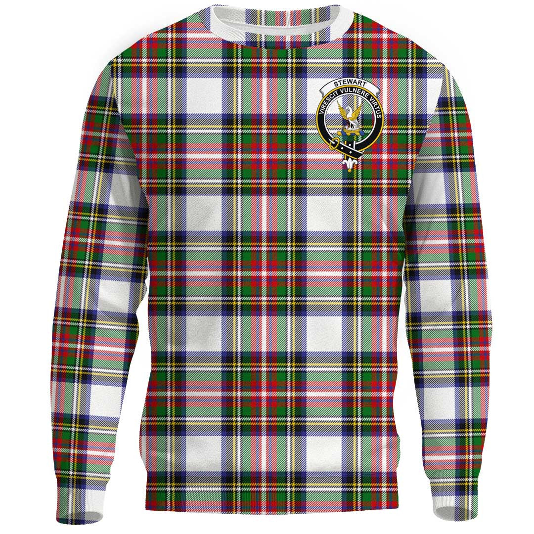 Stewart Dress Modern Tartan Crest Sweatshirt