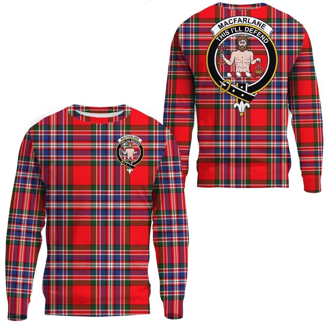 MacFarlane Modern Tartan Crest Sweatshirt