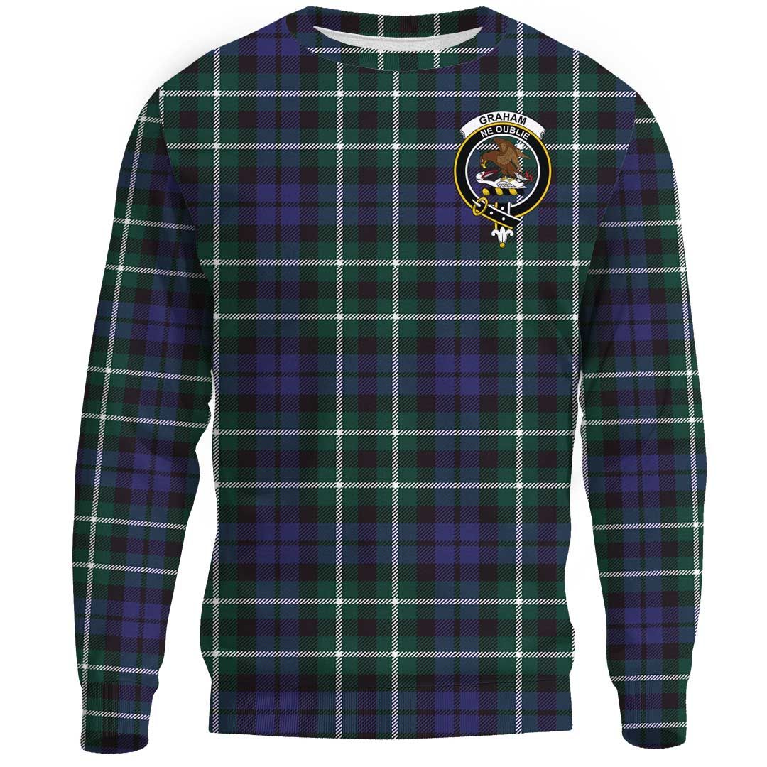 Graham of Montrose Modern Tartan Crest Sweatshirt