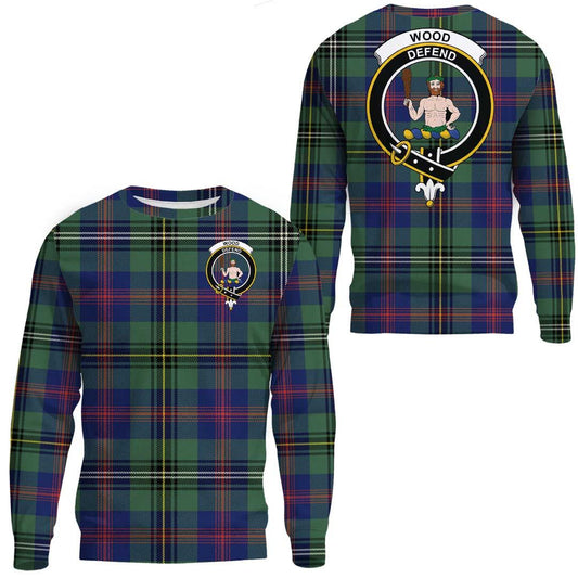 Wood Modern Tartan Crest Sweatshirt