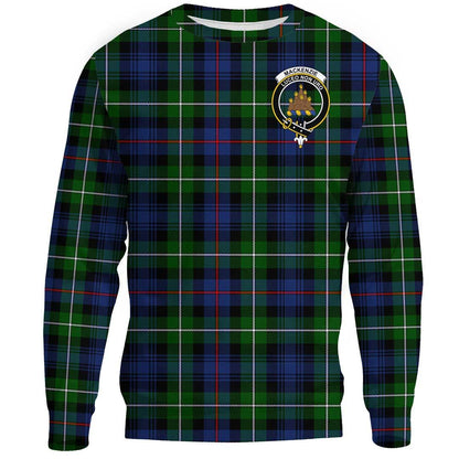 MacKenzie Modern Tartan Crest Sweatshirt