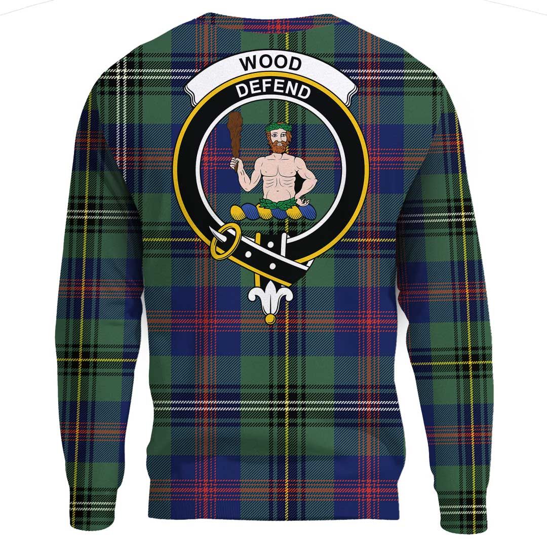 Wood Modern Tartan Crest Sweatshirt