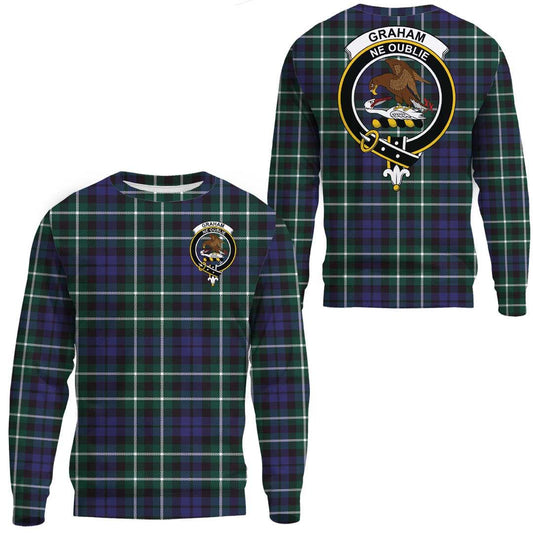 Graham of Montrose Modern Tartan Crest Sweatshirt