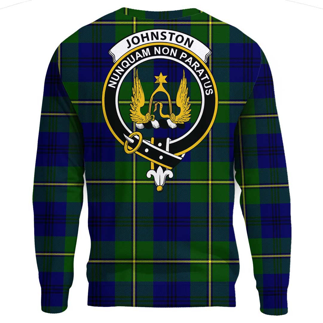 Johnston Modern Tartan Crest Sweatshirt