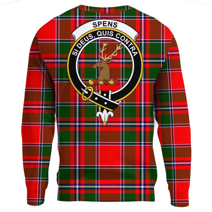 Spens Modern Tartan Crest Sweatshirt