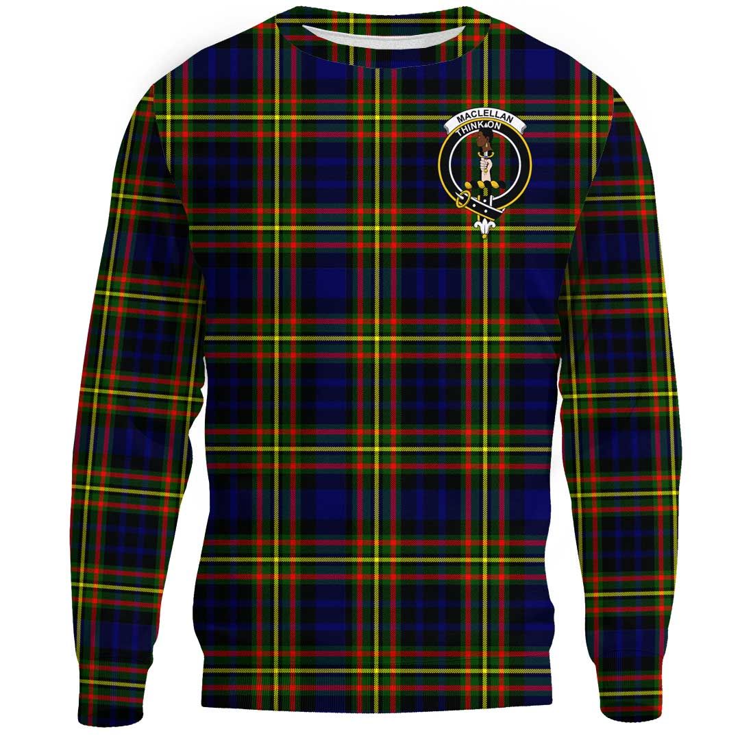 MacLellan Modern Tartan Crest Sweatshirt