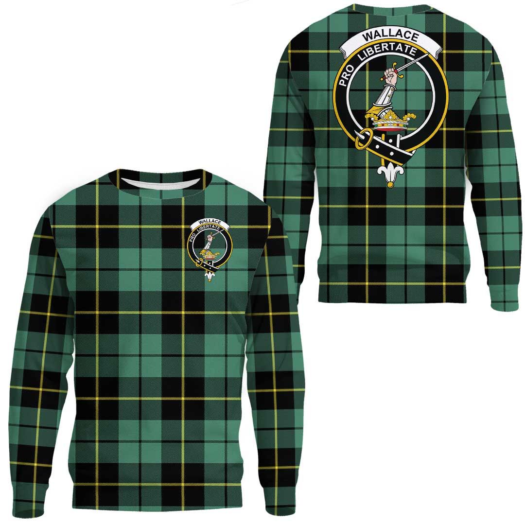 Wallace Hunting Ancient Tartan Crest Sweatshirt